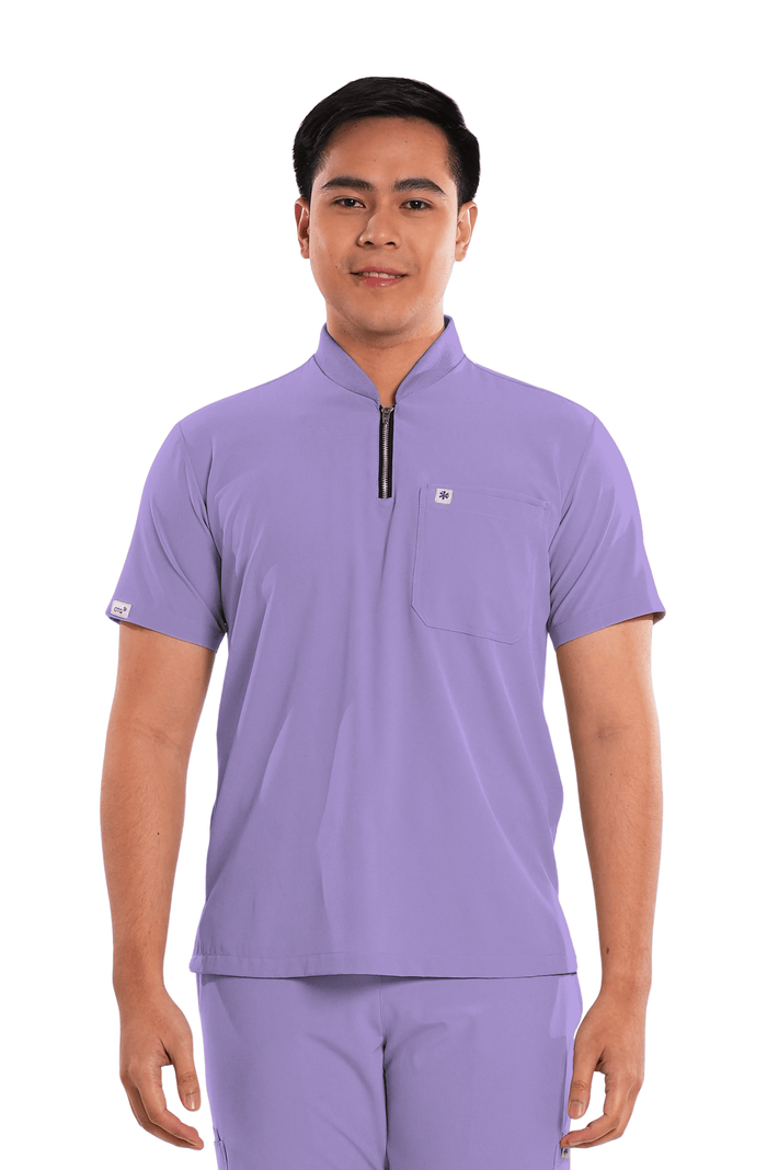 Ultraflex® Custom Fit Half Zipped Men Scrub Top
