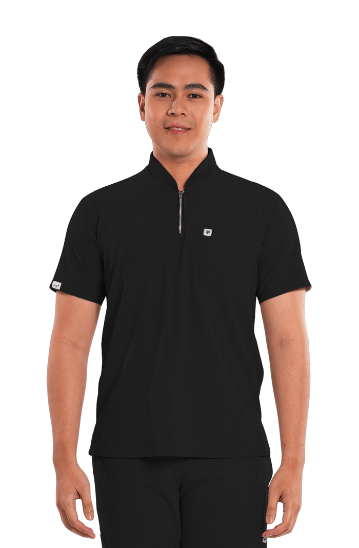 Ultraflex® Custom Fit Half Zipped Men Scrub Top