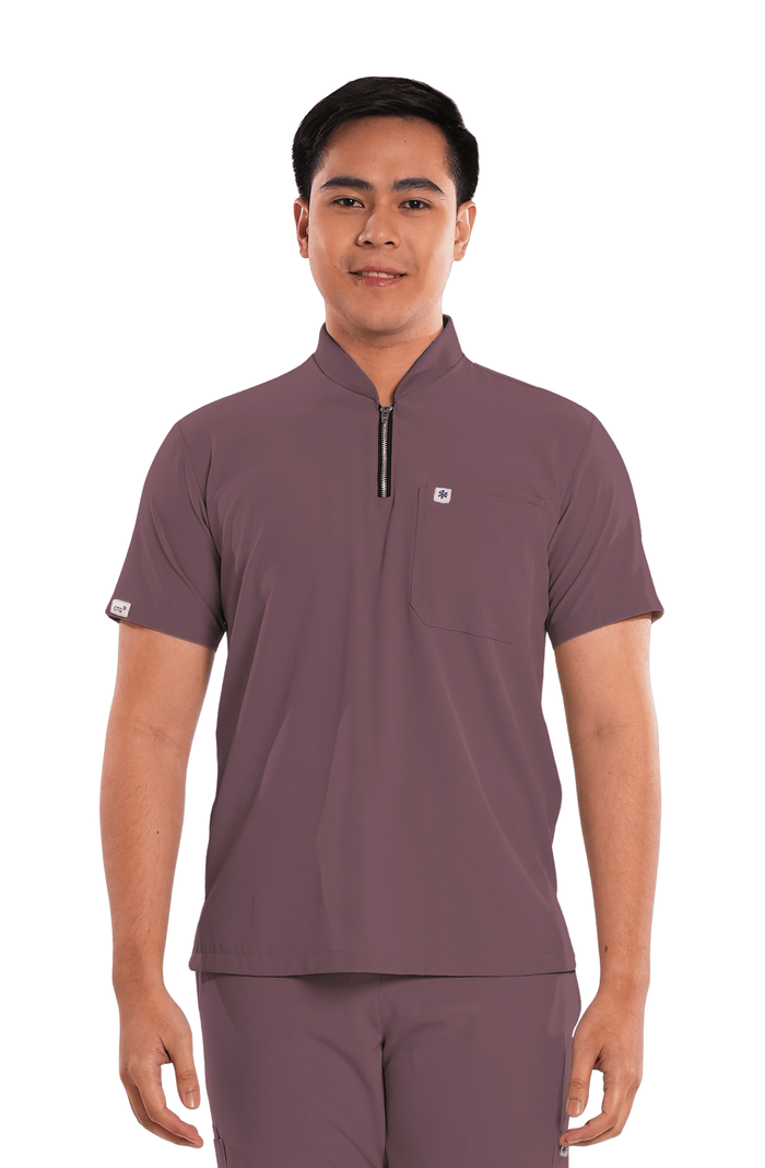 Ultraflex® Custom Fit Half Zipped Men Scrub Top