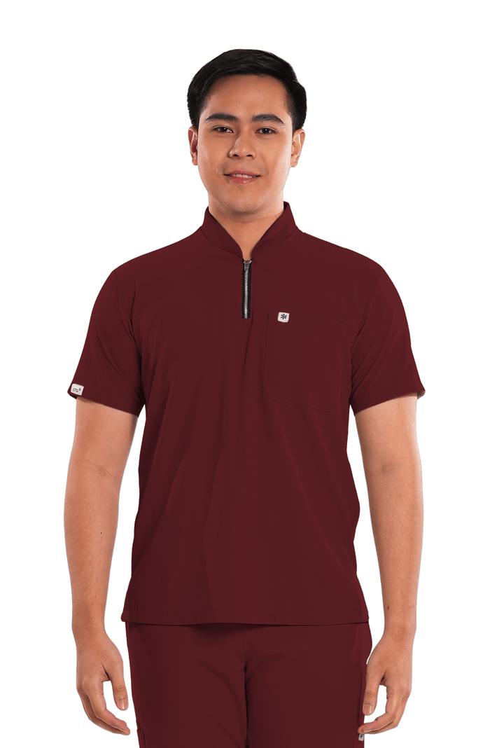 Ultraflex® Custom Fit Half Zipped Men Scrub Top