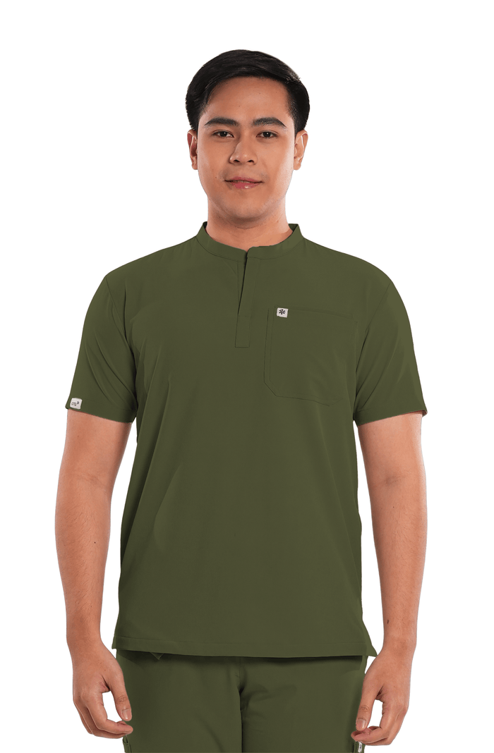 Ultraflex® Custom Fit Mandarin Men Scrub Top