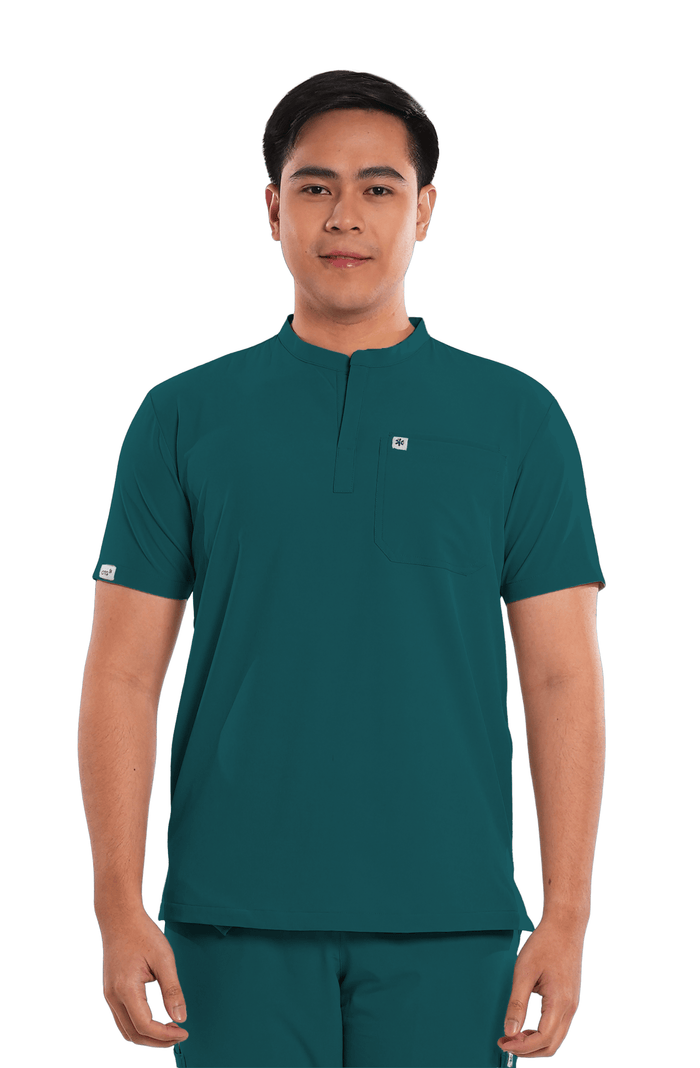 Ultraflex® Custom Fit Mandarin Men Scrub Top