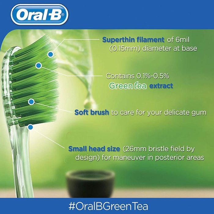 ORAL-B Ultrathin Green Tea (Extra Soft) 3s | Isetan KL Online Store