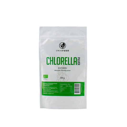 Unik Food - Chlorella Pulver - Glutenfri - 100g
