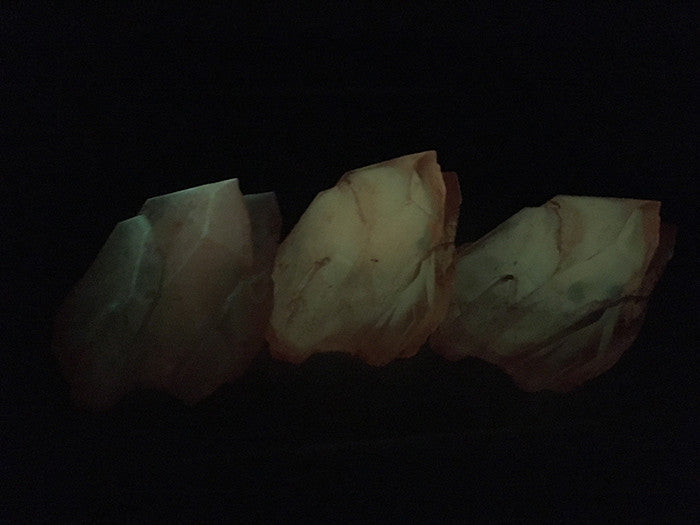 URETHANE GLOW IN THE DARK WALL CRYSTAL- SMALL- ORANGE