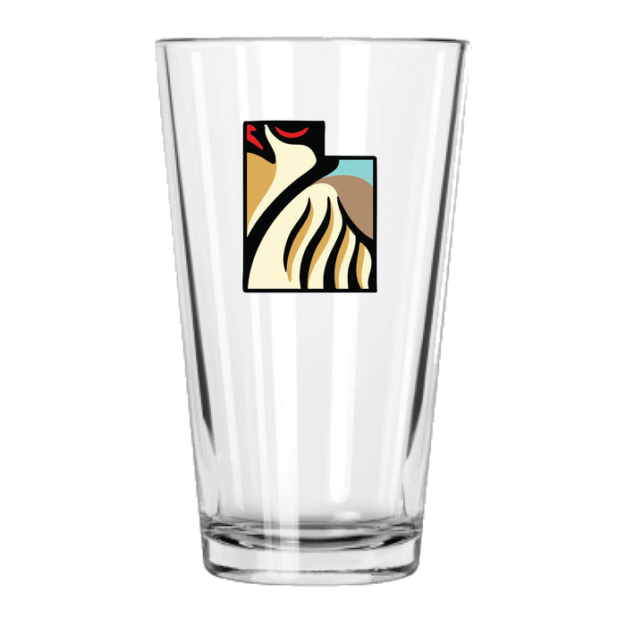 Utah Chukar Pint Glass