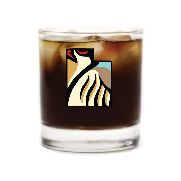 Utah Chukar Whiskey Glass