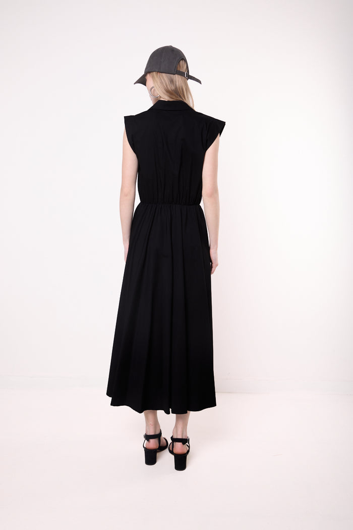 Utility sleeveless midi dress wholesale