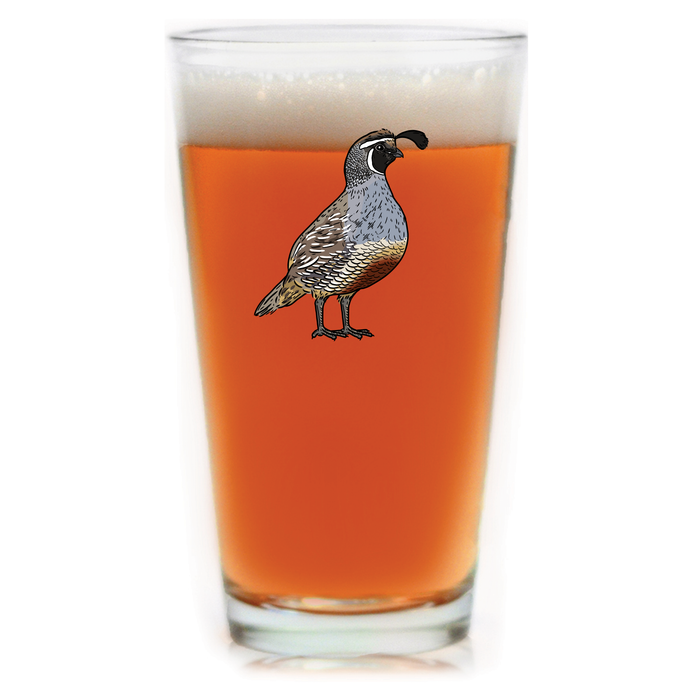 Valley Quail Pint Glass