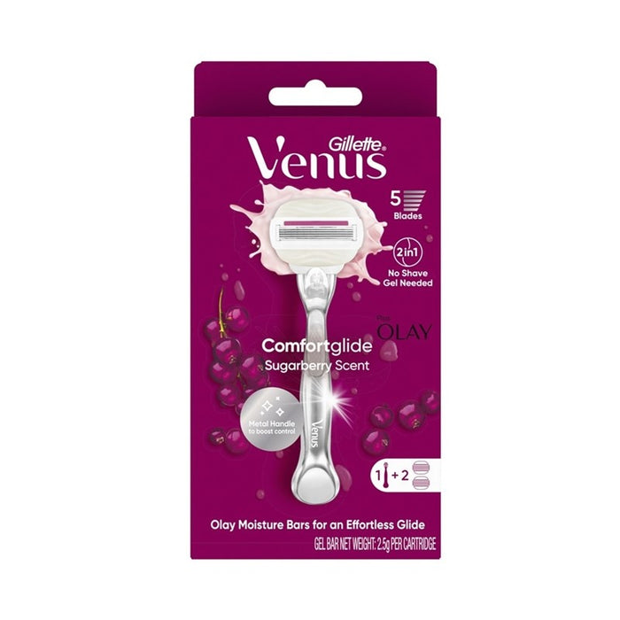GILLETTE Venus Comfortglide Razor 2up - Sugarberry | Isetan KL Online Store