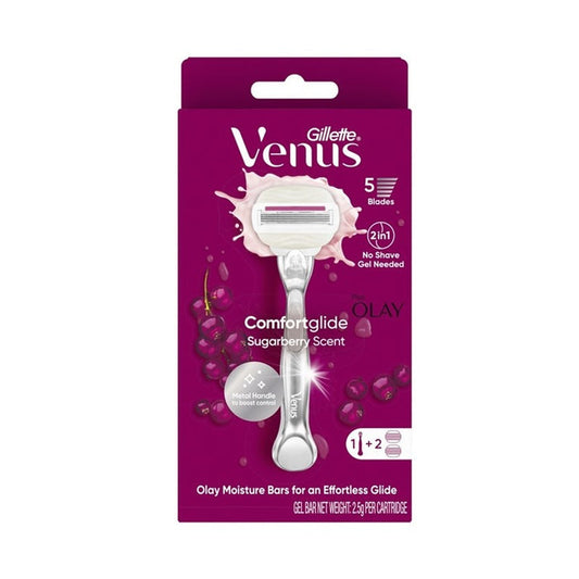 GILLETTE Venus Comfortglide Razor 2up - Sugarberry | Isetan KL Online Store
