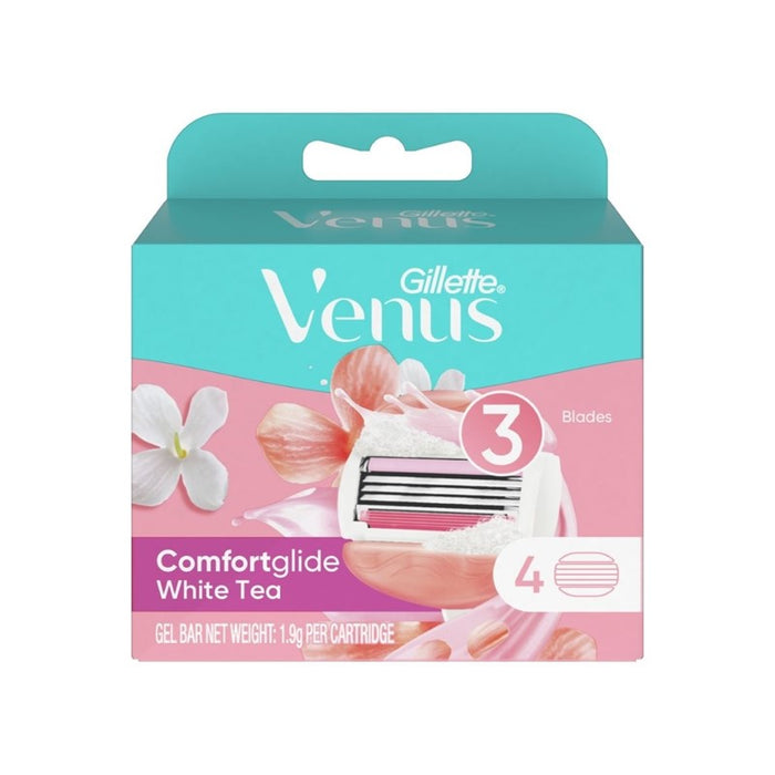 GILLETTE Venus Comfortglide White Tea Cartridge Refills 4s | Isetan KL Online Store