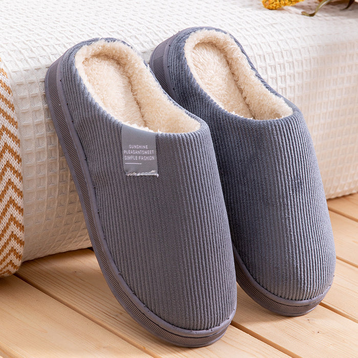Vertical Strips For Men And Women Couple Indoor Slippers 🇨🇳