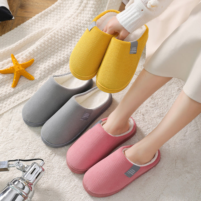 Vertical Strips For Men And Women Couple Indoor Slippers 🇨🇳