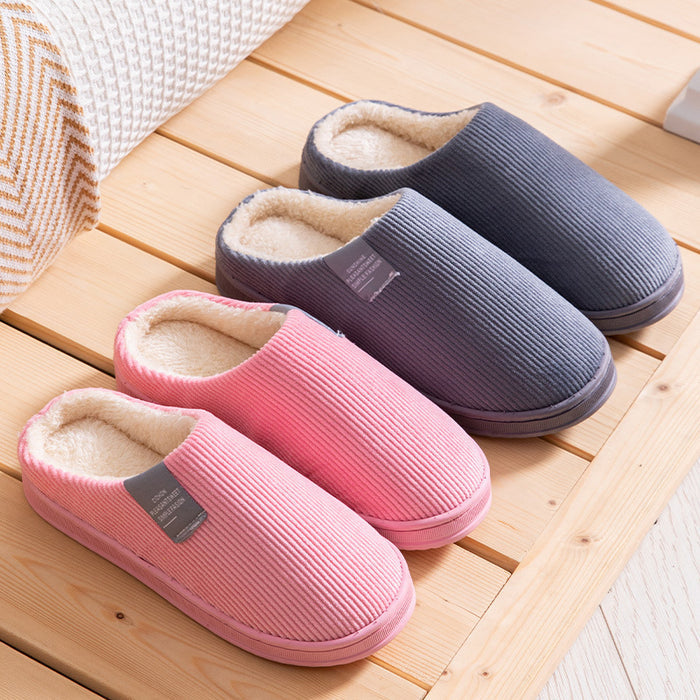 Vertical Strips For Men And Women Couple Indoor Slippers 🇨🇳