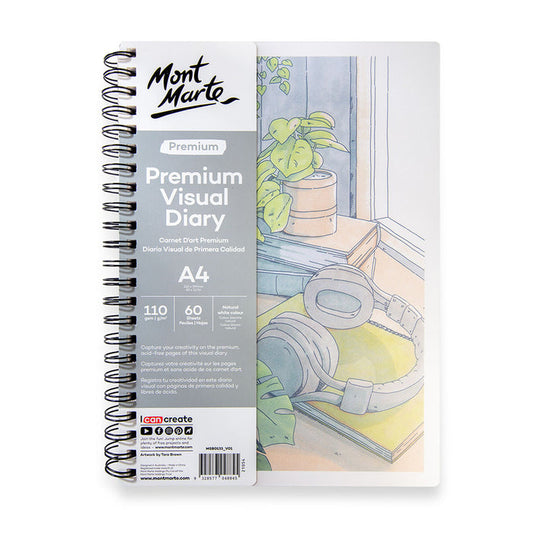 Visual Diary Premium A4 110gsm 60 Sheets