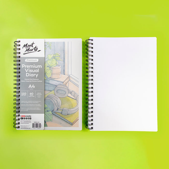 Visual Diary Premium A4 110gsm 60 Sheets