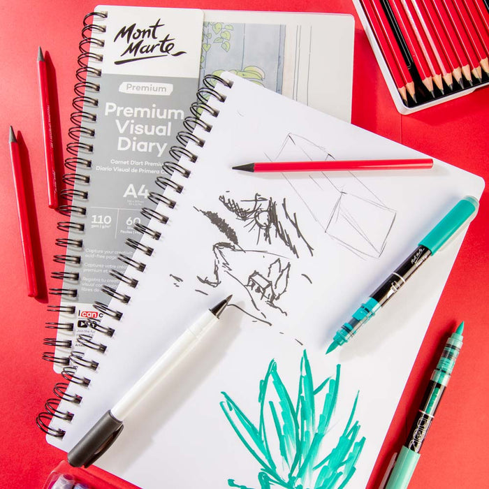 Visual Diary Premium A4 110gsm 60 Sheets