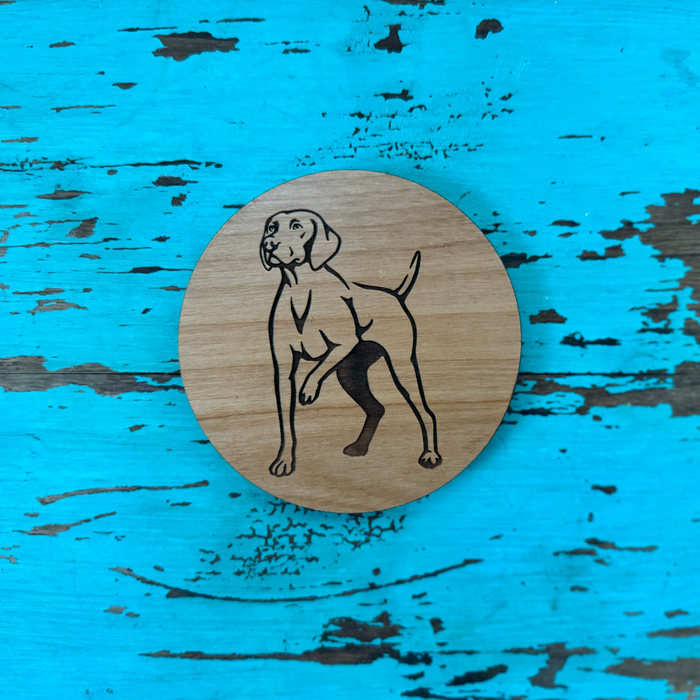 Vizsla Coaster Set