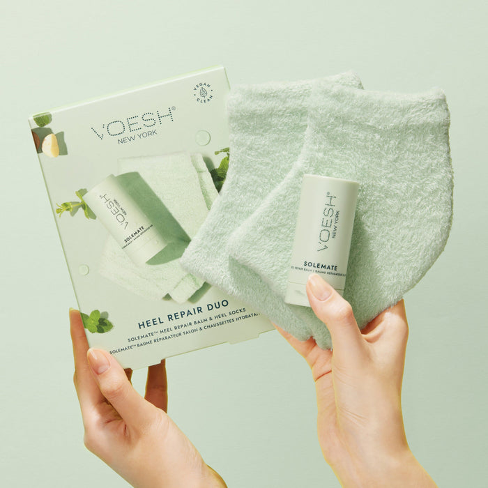Voesh - Moisturizing hæl sok og balm - Mint