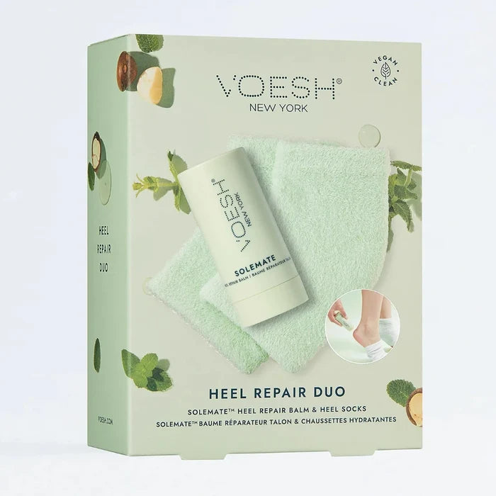 Voesh - Moisturizing hæl sok og balm - Mint