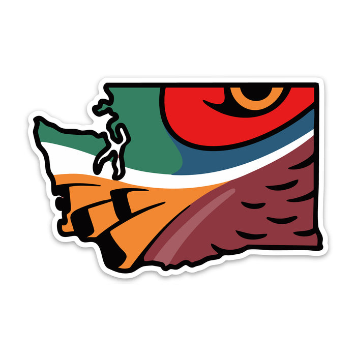 Washington Pheasant Decal Sticker