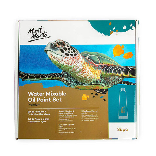 Water Mixable Oil Paint Set Premium 36pc x 18ml (0.6oz)