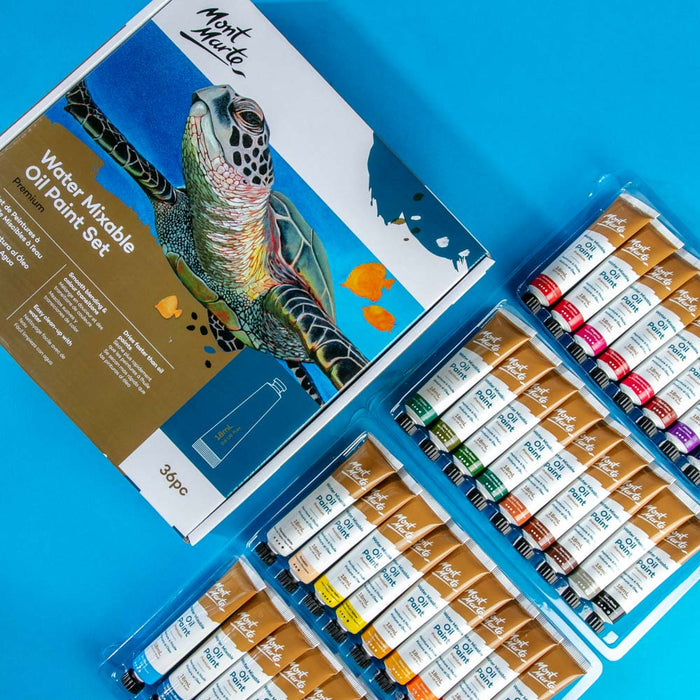 Water Mixable Oil Paint Set Premium 36pc x 18ml (0.6oz)