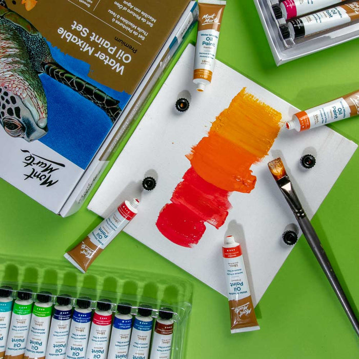 Water Mixable Oil Paint Set Premium 36pc x 18ml (0.6oz)