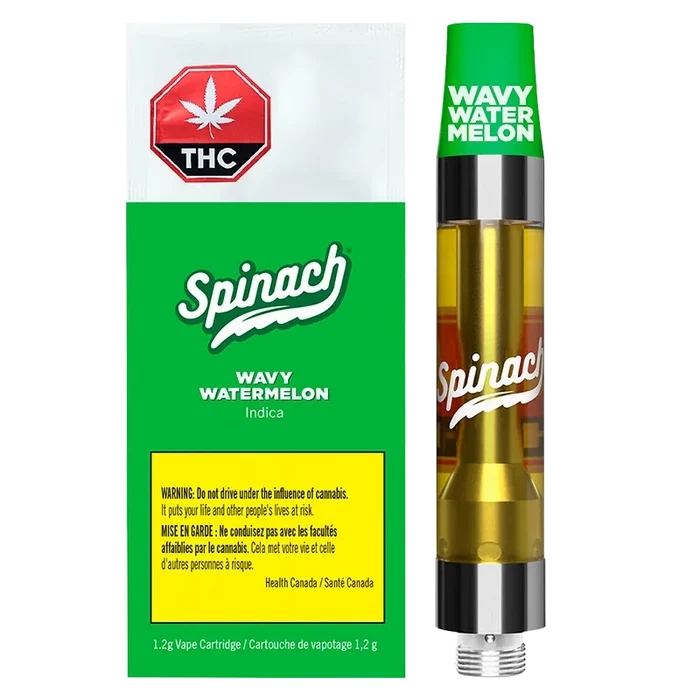 Spinach 1.2 g Spinach Wavy Watermelon 1.2g CO2 Vape Cartridge 510 Carts