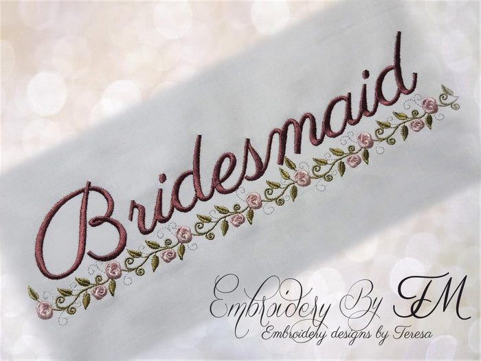 Wedding embroidery