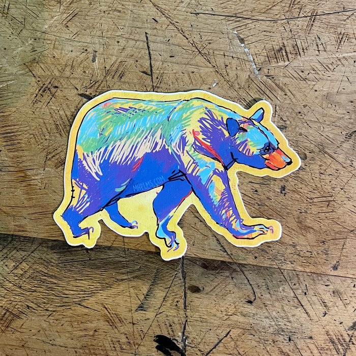 Western Animals, Black Bear Sticker