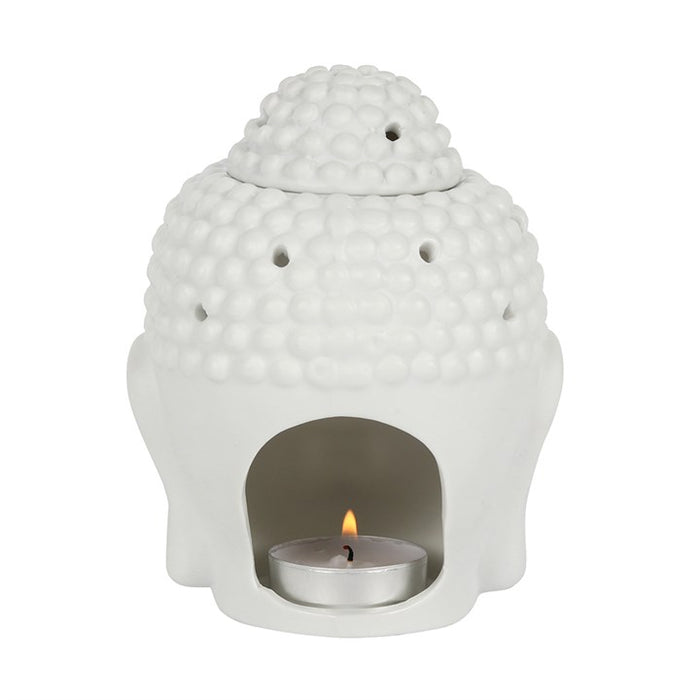 White Buddha Head Oil Burner 🇬🇧
