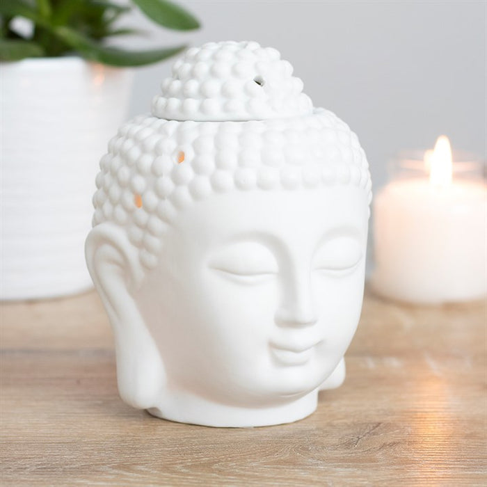 White Buddha Head Oil Burner 🇬🇧