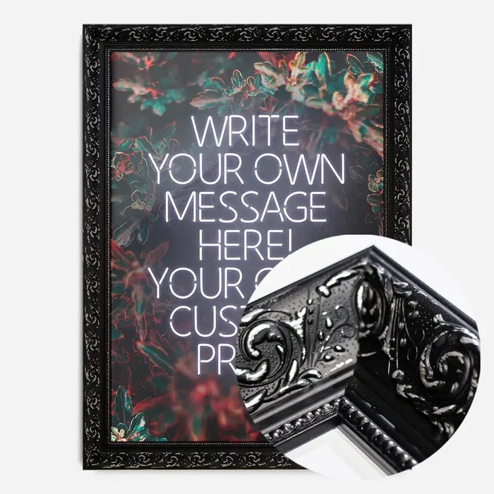 21x30cm | 8¼ x 11¾in / Black Ornate Frame