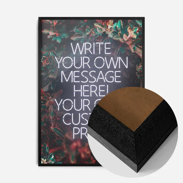 21x30cm | 8¼ x 11¾in / Black Wood Frame