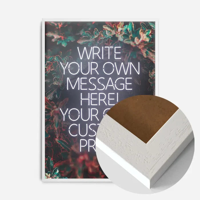 21x30cm | 8¼ x 11¾in / White Wood Frame