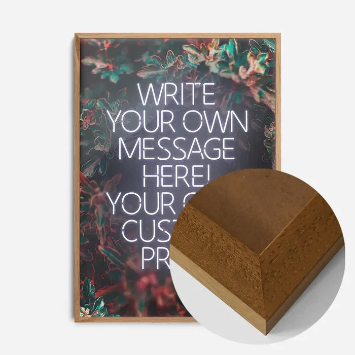 21x30cm | 8¼ x 11¾in / Oak Wood Frame
