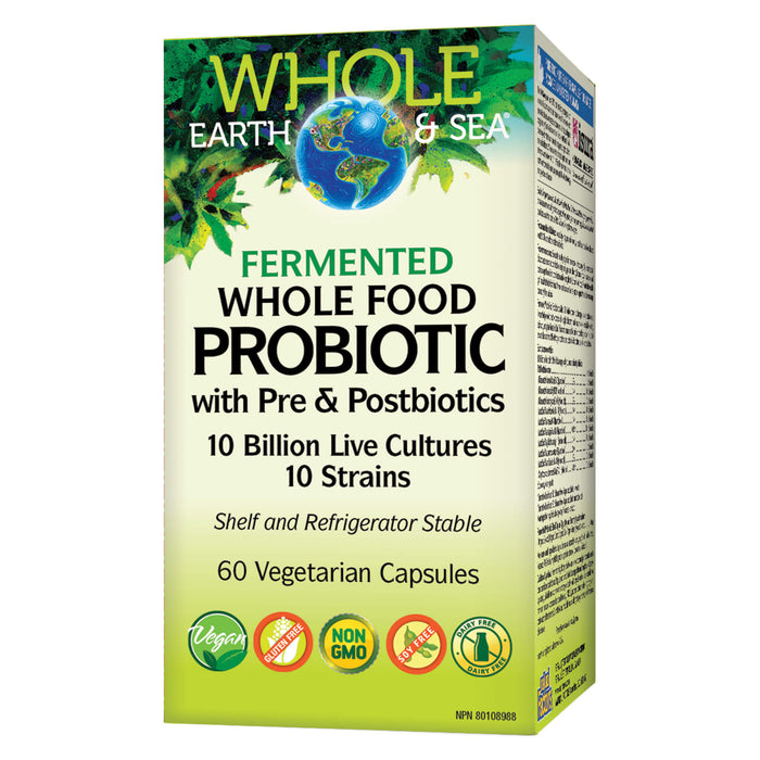 Box of Whole Earth & Sea Whole Food Probiotic 10 Billion Live Cultures 60 Vegetarian Capsules