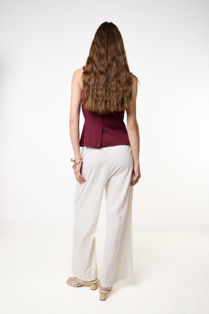 Wide leg drawstring trousers wholesale
