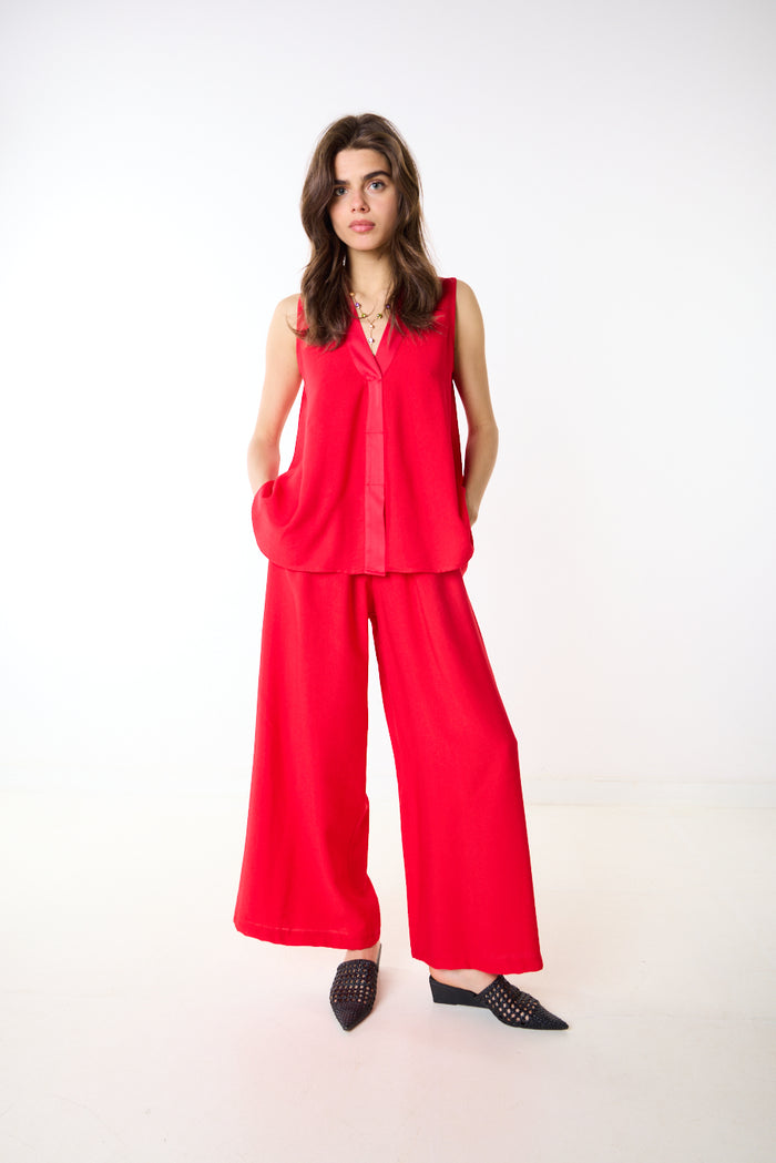Wide leg flowy relaxed fit trouser wholesale