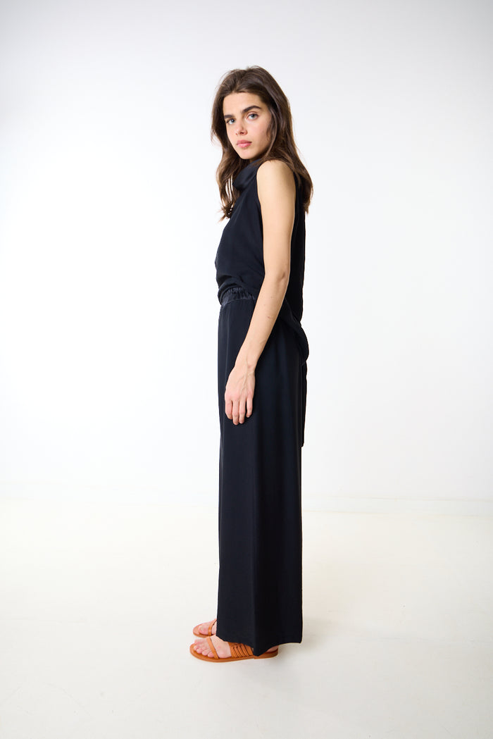 Wide leg flowy relaxed fit trouser wholesale