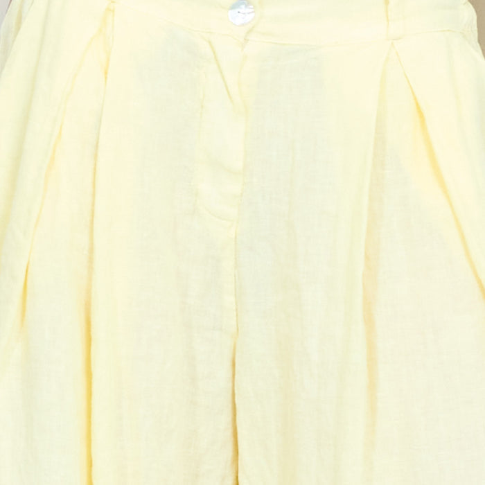 Wide-leg linen flowy trousers wholesale