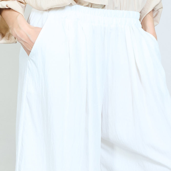 Wide leg pants with elastic waistband wholesale