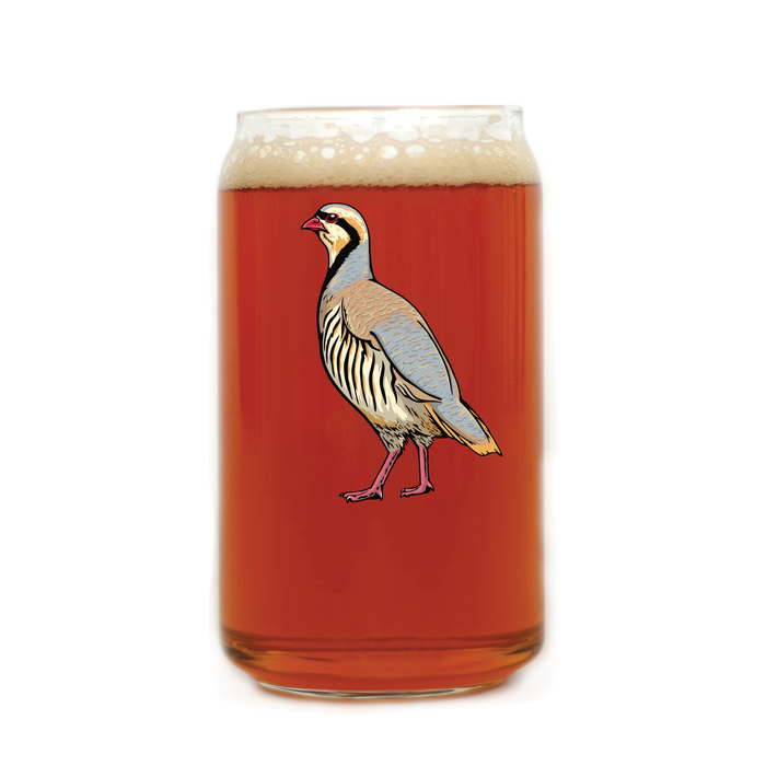 Wild Chukar Beer Can Glass