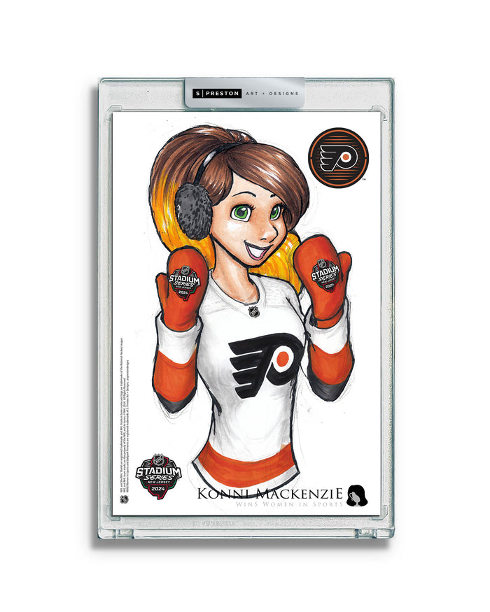 WinS® NHL Konni Mackenzie 2024 Stadium Series Limited Edition Art Slab - Flyers