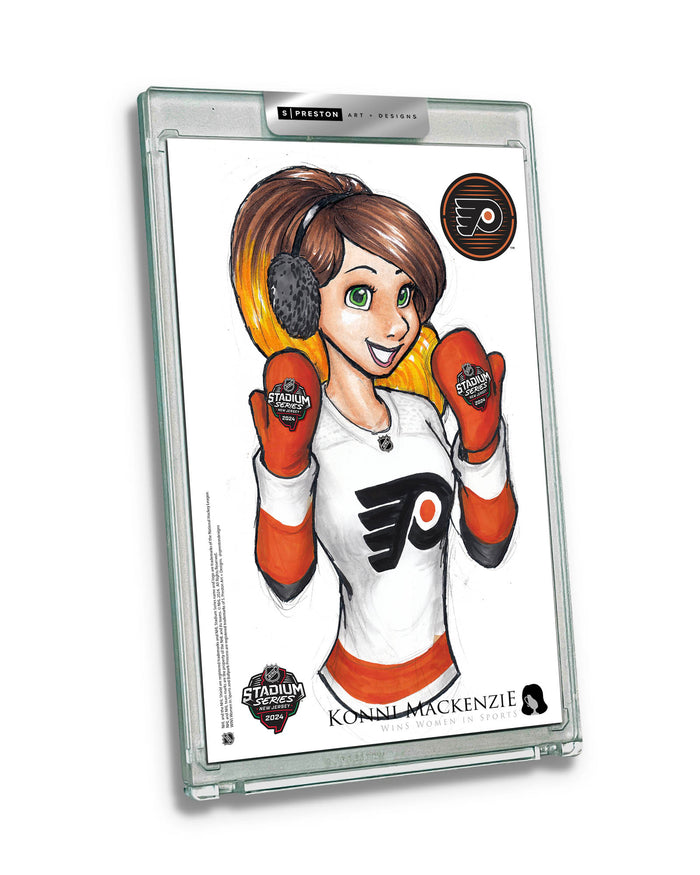 WinS® NHL Konni Mackenzie 2024 Stadium Series Limited Edition Art Slab - Flyers