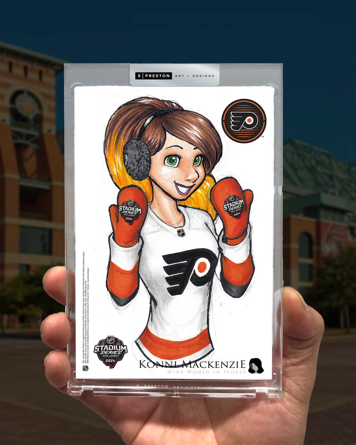 WinS® NHL Konni Mackenzie 2024 Stadium Series Limited Edition Art Slab - Flyers
