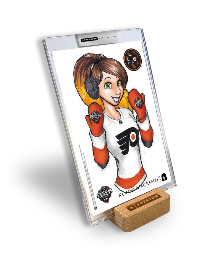 WinS® NHL Konni Mackenzie 2024 Stadium Series Limited Edition Art Slab - Flyers