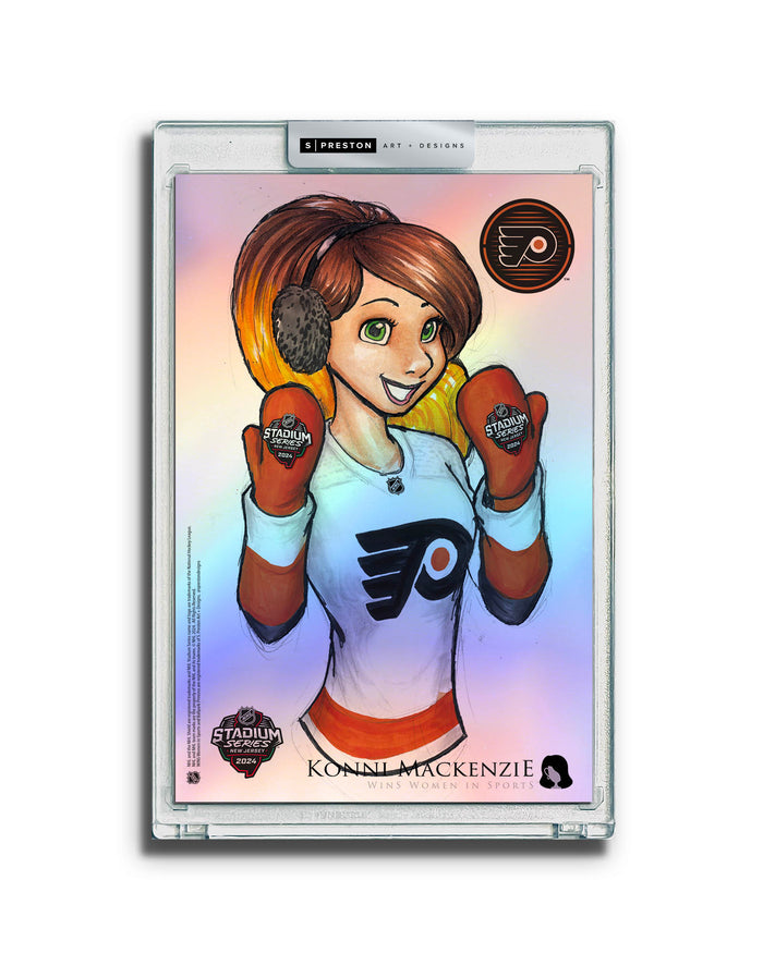 WinS® NHL Konni Mackenzie 2024 Stadium Series Limited Edition Art Slab - Flyers
